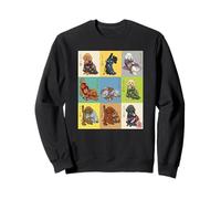 Perro Kimono japonés Ukiyo-e caniche Vintage Sudadera