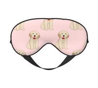 Perro Labrador Golden Retriever, Cubreojos completos Antifaz bloqueador de luz Antifaz para dormir Antifaz suave con los ojos vendados Noche