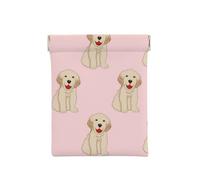 Perro Labrador Golden Retriever, Squeeze Top Wallet Bolsa de Almacenamiento para Mujer Monedero pequeño Bolsa de Cambio