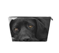 Perro Labrador Labrador Negro Cachorro Perro Lindo, Bolsa de artículos de tocador Bolsa de Maquillaje Bolsa de cosméticos Bolsa de artículos de tocador de Viaje portátil