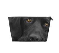Perro Labrador Negro, Bolsa de artículos de tocador Bolsa de Maquillaje Bolsa de cosméticos Bolsa de artículos de tocador de Viaje portátil