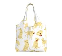 Perro Labrador Retriever,Bolsas de mano reutilizables, bolsas de supermercado, bolso de hombro de lona de gran capacidad