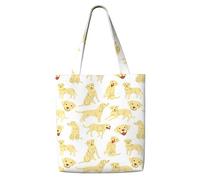 Perro Labrador Retriever,Bolsas de supermercado reutilizables, bolsas de compras, bolsas de lona de gran capacidad, bolso de hombro