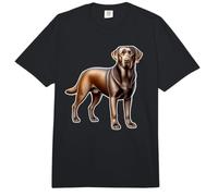 Perro Labrador Retriever Chocolate Comfort Colors Adult Heavyweight T-Shirt