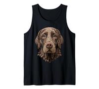 Perro Labrador Retriever con Conos de otoño Animal Otoñal Camiseta sin Mangas