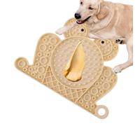 Perro lamiendo Mate, Cuenco Lame Forma Pad-Frog para Perros con aspirante para Perros, Bandeja de Lento, Bandeja de Deslizamiento, Placer Interactivo sensorial para un Viaje para Mascotas de