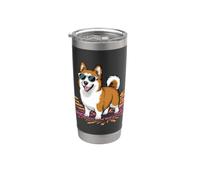 Perro Laponia finlandés Vaso térmico de acero inoxidable de doble pared