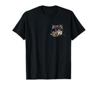 Perro Lapphund Finlandés Mamá Papá Peeking Puppy Camiseta