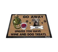 Perro Lebrel Escocés: Aléjate A Menos Que Tengas Vino Y Golosinas para Perros Alfombra De Baño Antideslizante Tapete para Puerta Suave Felpudo De Entrada para Cuarto Pasillo 40X60 Cm