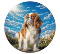 Perro Lindo 1000 Piezas Rompecabezas Redondo Adultos para Niños Circular Puzzle Niños para Decoración del Hogar Imposible Infantil 3D Cartón 1000pcs (67.5x67.5cm)