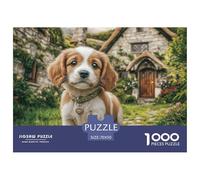 Perro Lindo Adultos 1000 Tabletas, Rompecabezas Desafiante Creativo Panorámico, Regalos Navideños para Niñas/niños, Regalos para Mujeres Y Hombres 70x50cm/1000pcs
