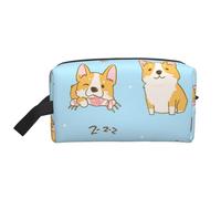 Perro Lindo Corgi Kawaii, Bolsa de Maquillaje Bolsa de cosméticos Bolsa de artículos de tocador de Viaje portátil Organizador de Bolsa de Maquillaje