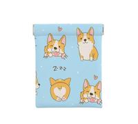 Perro Lindo Corgi Kawaii, Squeeze Top Wallet Bolsa de Almacenamiento para Mujer Monedero pequeño Bolsa de Cambio