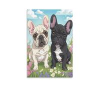 Perro lindo Cuadro En Lienzo Cuadros DecoRataivos Pinturas Murales Pintura Poster Impresiones Lienzo Para Sala De Estar Decoración Dormitorio 08x12inch(20x30cm)