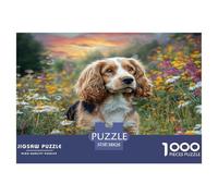 Perro Lindo Puzzle 1000 Pièces Pour Adultes Et Enfants À Partir De 12 ANS Jeu Cadeau Unique Cachorro Divertissement Créatif Cadeau Classiques Décoration De La Maison 38x26cm/1000pcs