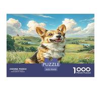 Perro lindo Puzzle 1000 Pièces Pour Adultes Et Enfants À Partir De 12 Ans Jeu De Patience Et De Réflexion cachorro Divertissement Créatif Cadeau Classiques - Activité Familiale Parfaite 70x50cm/1000pc