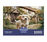 Perro Lindo Puzzle 1000 Pièces Pour Adultes Et Enfants À Partir De 12 ANS Jeu De Patience Et De Réflexion Divertissement Créatif Cadeau Classiques Décoration De La Maison 70x50cm/1000pcs