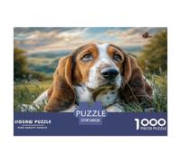 Perro Lindo Puzzle 1000 Pièces Pour Adultes Et Enfants À Partir De 12 ANS Jeux De Défi Jouets ÉduGatoifs De Qualité Supérieure Décoration De La Maison 38x26cm/1000pcs