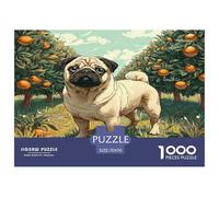 Perro Lindo Puzzle 1000 Pièces Pour Adultes Et Enfants Dès 14 ANS Jeu De Patience Et De Réflexion Cachorro De Qualité Supérieure Décoration De La Maison 70x50cm/1000pcs