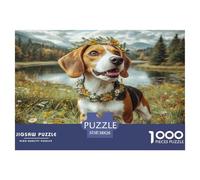 Perro Lindo Puzzle 1000 Pièces Pour Adultes Et Enfants Dès 14 ANS Jeu De Patience Et De Réflexion Divertissement Créatif Cadeau Classiques Décoration De La Maison 38x26cm/1000pcs