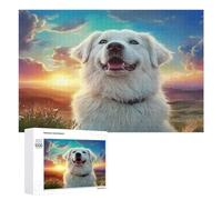 Perro Lindo Puzzle 1000 Piezas A Partir De 12 Años Mascota Compañía Animal Rompecabezas Familiar 3D DIY Creativo para Adultos Y Niños Desafío Intelectual Estera Portátil 1000 PCS
