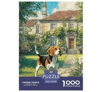 Perro Lindo Puzzle 1000 Piezas, Entretenimiento Rompecabezas De Bricolaje, Desafío Ideal, Colección De Arte, para Adultos Y Niños A Partir De 12 Años 70x50cm/1000pcs