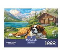 Perro Lindo Puzzle De 1000 Pièces Pour Adultes Et Enfants À Partir De 12 ANS Jeux De Défi Jouets Éducatifs Cachorro Divertissement Créatif Cadeau Classiques Décoration De La Maison 70x50cm/1000pcs