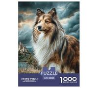 Perro Lindo Puzzle Elegante para Actividades Relajantes En Familia, Pone En Valor Mascotas Ofreciendo Un Reto Equilibrado Sin Distracciones Digitales 38x26cm/1000pcs