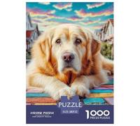 Perro Lindo Puzzle Elegante para Actividades Relajantes Familiares, Pone El Foco En Mascotas Ofreciendo Un Reto Equilibrado Sin Distracciones Digitales 52x38cm/1000pcs