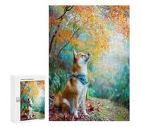 Perro Lindo Puzzles 300 Piezas DIY Moderno Mascota Compañía Animal Rompecabezas Colorido para Familia Aliviar Estrés Juguete Educativo 3D Maquetas Construir 300 PCS