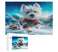 Perro Lindo Puzzles 300 Piezas Maquetas 3D Familiar Mascota Compañía Animal Construir DIY Moderno para Niños A 12 Años Y Adultos Desafío Intelectual Decoración Hogar 300 PCS