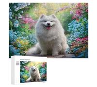 Perro Lindo Puzzles 300 Piezas Maquetas Educativas Mascota Compañía Animal Construir 3D Rompecabezas para Familia DIY Moderno Desafío Intelectual Aliviar Estrés 300 PCS