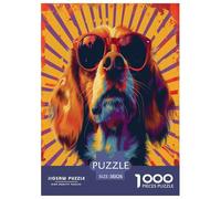 Perro Lindo Puzzles Imposible,desafío for Adults Entretenimiento Creativo 1000 Piezas Obra De Arte De Juego De para Adultos Y Niños 38x26cm/1000pcs