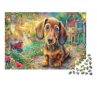 Perro Lindo Rompecabezas 1000 Piezas Impresión de Arte de West Highland Terrier Estéticos Y Desafiantes Entretenimiento Creativo Regalo para Familiares/Parejas para Adultos Y Niños Mayores 52x38cm