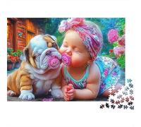 Perro Lindo Un Puzzle Único 1000 Piezas Colorido Desafiante Desafiante y Estimulante Puzzle para Adultos Puzzle - 100% Cartón Reciclado 100% Cartón Reciclado 52x38cm/1000pz