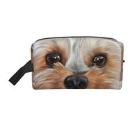 Perro Lindo Yorkshire Terrier Taza De Té, Bolsa de Maquillaje Bolsa de cosméticos Bolsa de artículos de tocador de Viaje portátil Organizador de Bolsa de Maquillaje