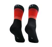 PERRO LOCO CLOTHES Calcetines de Ciclismo Edición Limitada. Hechos en España. Calcetines para Bici. (Widow 40 42 Negro Rojo)