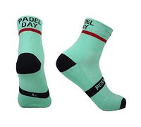 PERRO LOCO CLOTHES Calcetines PADEL Antiampollas Compresivos Transpirables Antibacterianos Compresión. (PADEL DAY 46 48 Musgo)