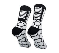 PERRO LOCO CLOTHES Calcetines RUN OR DIE para correr para hombre y mujer. (RUN 40 42 Blanco)