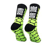 PERRO LOCO CLOTHES Calcetines RUN OR DIE para correr para hombre y mujer. (RUN 40 42 Verde)