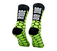 PERRO LOCO CLOTHES Ride Or Die - Calcetines de ciclismo Originales. (RIDE 37 39 Verde)