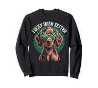 Perro Lucky Irish Setter Patrick's Day Sudadera
