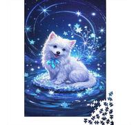 Perro Malino Belga 1000 Piezas Puzzles for Adults Puzle para Decoración del Hogar El Cielo está Cubierto de Nieve Rompecabezas DIY Imposible Decoración Familiar Regalos A Partir De 14 Años 1000pcs