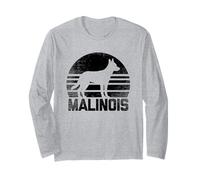 Perro Malionis Dueño Retro Perros Malinois Manga Larga