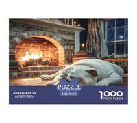 Perro Mascota Lindo Puzzles De 1000 Pièces Jeux Éducatifs Puzzle À Pièces De Décoration Intérieure Carton 100% Recyclé Cadeaux Pour Hommes Pour Adultes 70x50cm/1000pcs