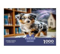 Perro Mascota Lindo Puzzles De 1000 Pièces Jeux Éducatifs Puzzle Classique De Décoration Intérieure Carton 100% Recyclé Cadeaux Pour Hommes Pour Adultes 70x50cm/1000pcs