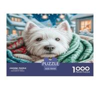Perro Mascota Puzzle 1000 Pièces Pour Adultes Et Enfants À Partir De 12 ANS Jeu Cadeau Unique Cachorro De Qualité Supérieure Décoration De La Maison 70x50cm/1000pcs