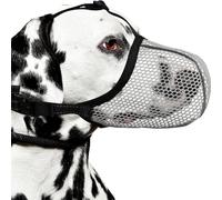 Perro Muzzle, Breathable Soft Anti-Bark | Mesh Dog Muzzle to Prevent Biting - for Small Medium Large Puppy Stop Scavenging Grooming Barking Vet Visit