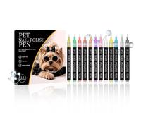 Perro Nail Pens - Safe 12 Colors Quick Dry Precision Tip Pet Grooming Tool
