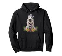 Perro Navidad Tema Gran Pirineo Sudadera con Capucha